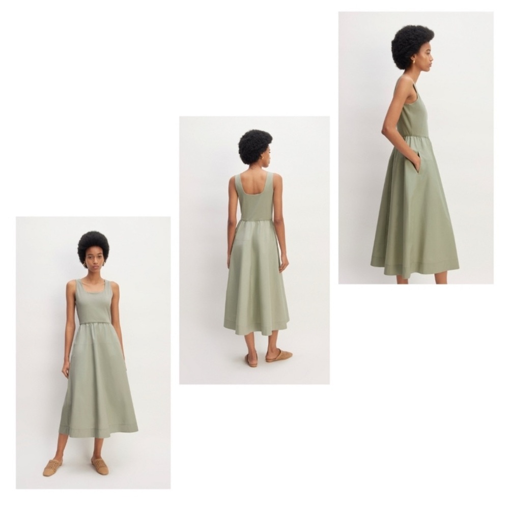 Everlane - Supima® Jersey Riviera Dress - Sage Green - Size Small